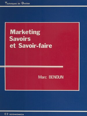 cover image of Marketing, savoirs et savoir-faire